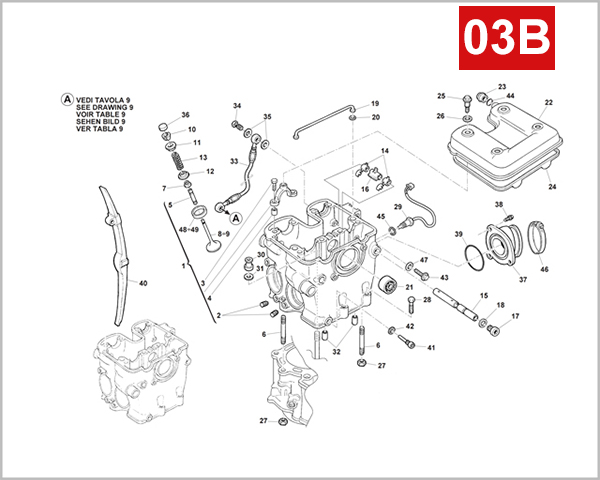 03B - CYLINDER HEAD (SM 500R E4)
