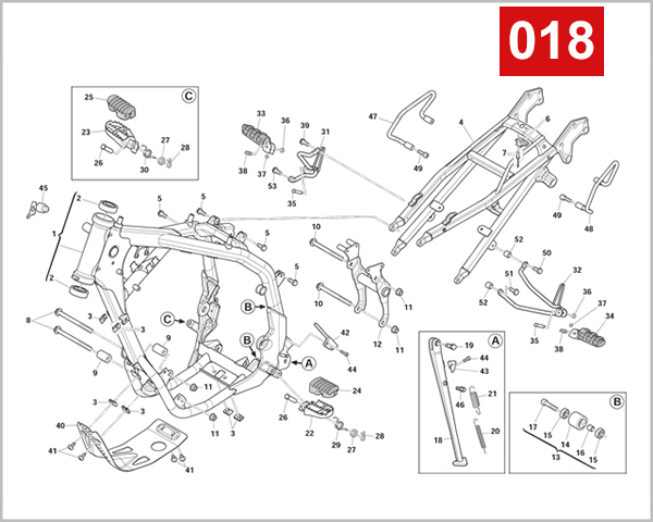 018 - FRAME FOOT RESTS