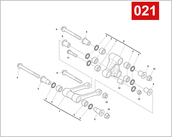 021 - REAR SUSPENSION LINKAGE
