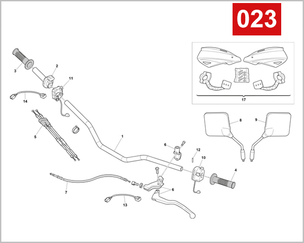023 - HANDLEBAR AND CONTROLS