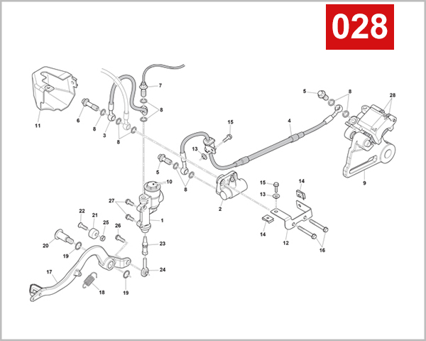 028 - REAR HYDRAULIC BRAKE