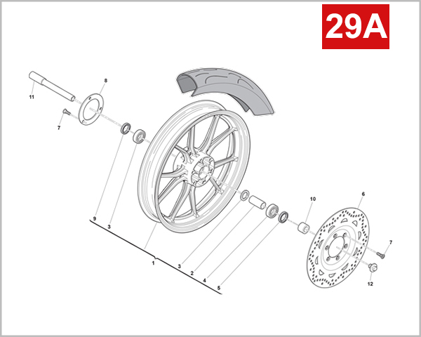 29A - FRONT WHEEL (SM 125R)