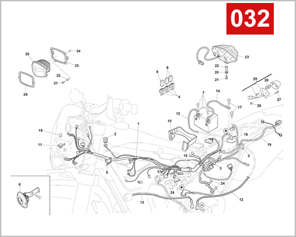 032 - MAIN WIRING HARNESS