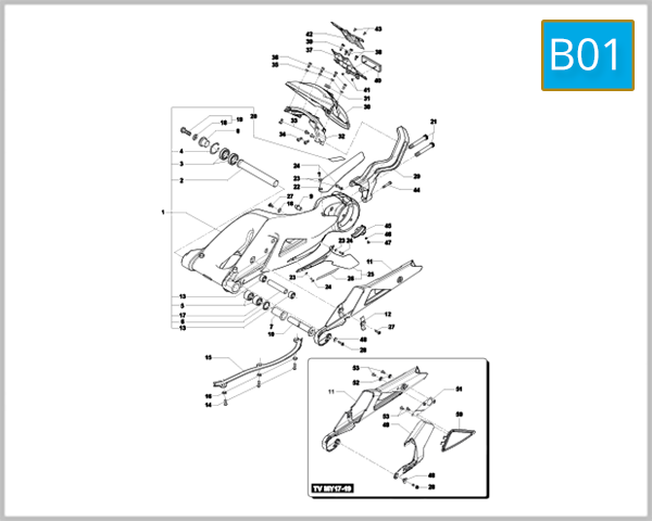 B01 - Swing Arm Assembly
