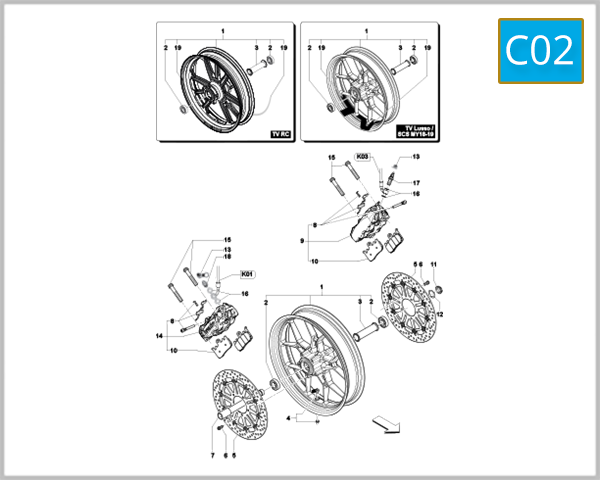 C02 - Front Wheel Assembly