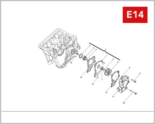 E14 - WATER PUMP ASSY