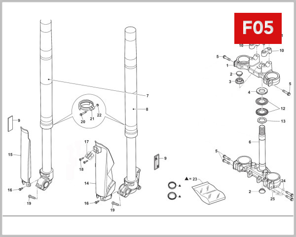 F05 - FRONT FORK ASSY