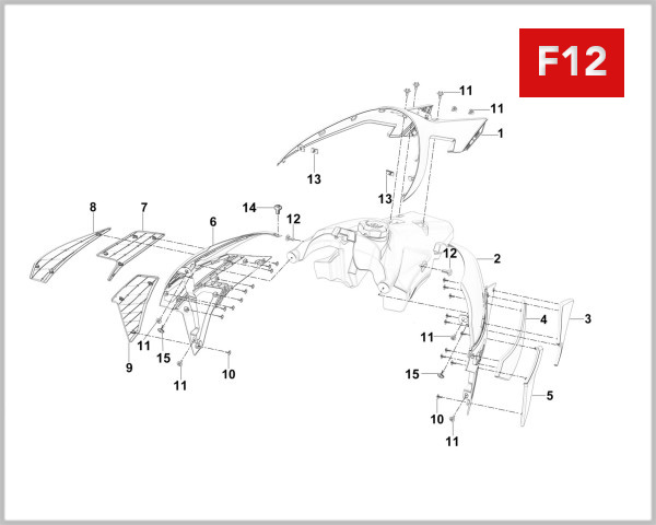 F12 - FUEL TANK COVER
