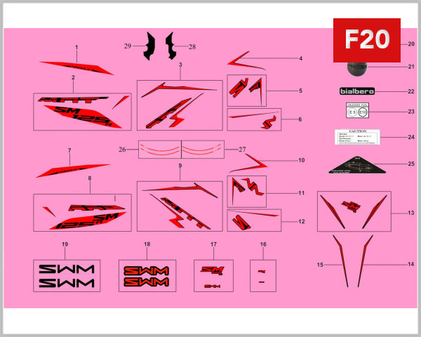 F20 - STICKER BLACK